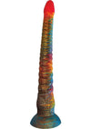 Stardust Kinky Kraken Silicone Dildo with Suction Cup - Multicolor - 17in