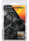 Stay Hard Beaded Cock Rings (3 Sizes - PATS Inc.