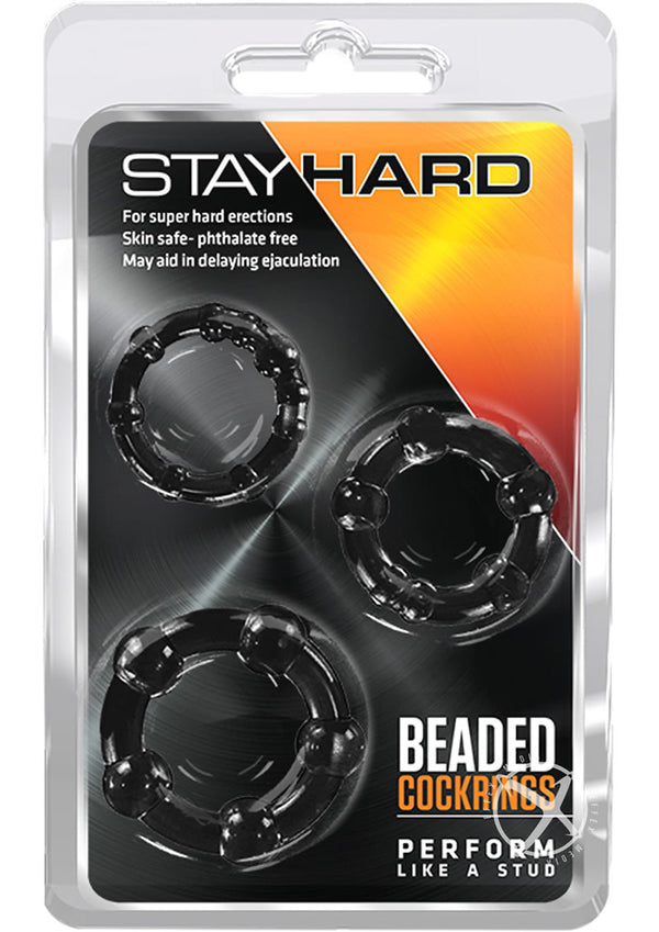 Stay Hard Beaded Cock Rings (3 Sizes - PATS Inc.