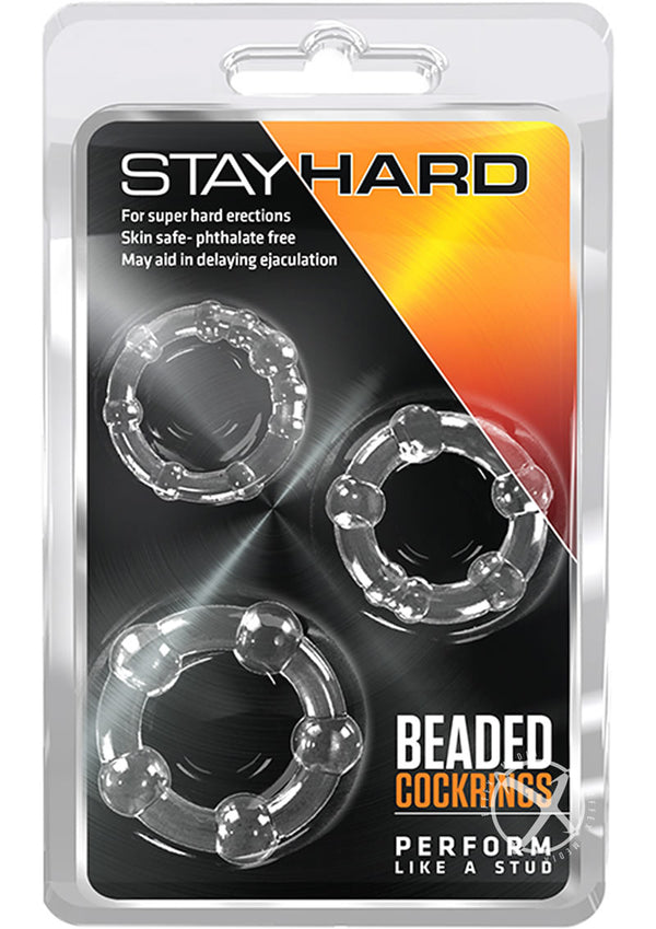 Stay Hard Beaded Cock Rings (3 Sizes - PATS Inc.