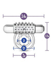 Stay Hard Vibrating Super Clitifier Cock Ring with Bullet - PATS Inc.