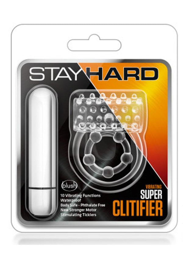Stay Hard Vibrating Super Clitifier Cock Ring with Bullet - PATS Inc.