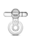 Stay Hard Vibrating Tongue Ring - Clear/Silver