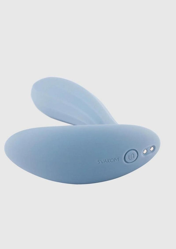 Svakom Erica Romantic Rose App Compatible Rechargeable Silicone Dual Stimulating Vibrator - PATS Inc.