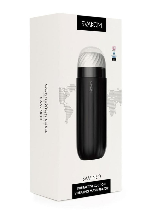 Svakom Sam Neo Silicone Interactive Rechargeable Masturbator - PATS Inc.