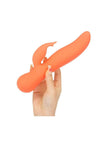 Swan The Blossom Swan Rechargeable Silicone Dual Action Rotate and Clitoral Vibrator