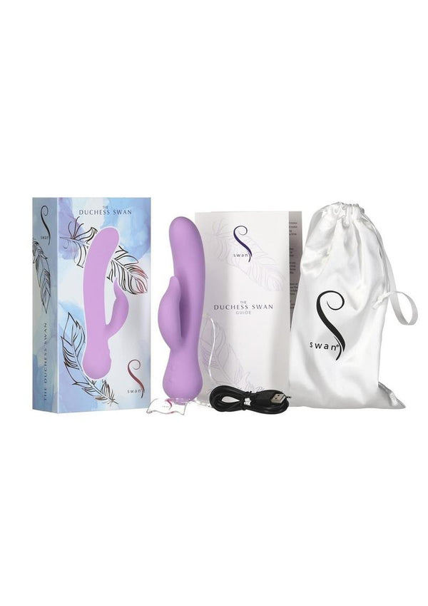 Swan The Duchess Swan Special Edition Rechargeable Silicone Vibrator - Purple