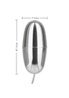 Tear Drop Bullet with Wired Remote Control - Silver - 2.1in