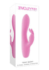 Teeny Bunny Rechargeable Silicone Rabbit Vibrator - Pink