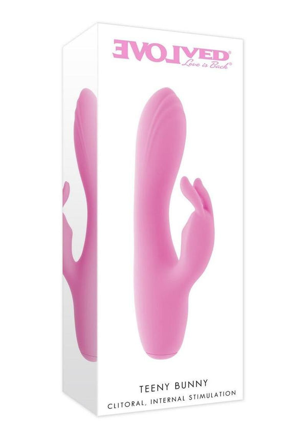 Teeny Bunny Rechargeable Silicone Rabbit Vibrator - Pink