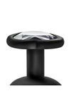 Temptasia Bling Plug Silicone Butt Plug - Black - Small