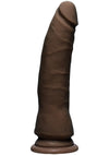 The D Thin D Ultraskyn Dildo - Black/Chocolate - 7in