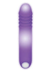 The G Rave Silicone Rechargeable G-Spot Light-Up Vibrator - Purple