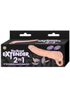 The Great Extender 2 In 1 Extender and Masturbator - Vanilla - 9in