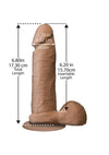 The Realistic Cock Ultraskyn Dildo - Caramel - 6in