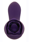 Thorny Rose Rechargeable Silicone Dual-End Vibrator - Purple