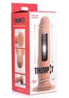 Thump It Rechargeable Silicone Thumping (Medium) 7.5in Dildo with Remote Control