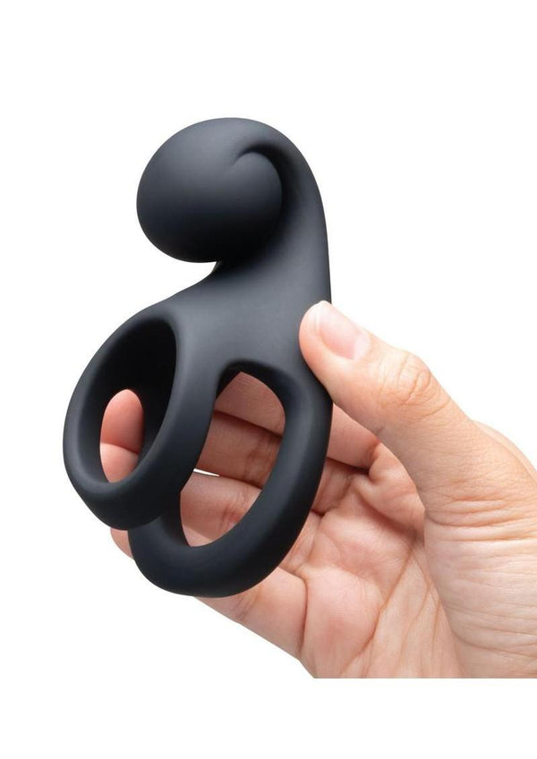 Together Parallel Silicone Rechargeable Cock and Ball Ring