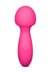 Together Spark On The Go Mini Wand Silicone Rechargeable Vibrator - Pink