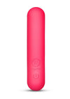 Together Teaser Silicone Rechargeable Bullet Vibrator - Pink - 4in
