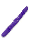 Together Toys Double Delight Rechargeable Silicone Couples Vibrator - Purple/Silver