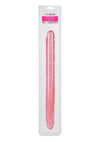 Translucence Viened Super Slim Dildo - Pink - 17.5in