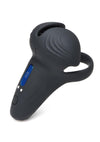 Trinity Men 10x Silicone Cock and Ball Ring with Taint Stim and Remote Control