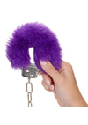 Ultra Fluffy Furry Cuffs - Metal/Purple