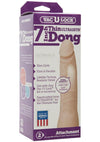 Vac-U-Lock Ultraskyn Thin Dildo - Vanilla/White - 7in