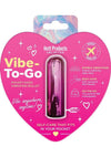 Vibe to Go Rechargeable Mini Bullet - Pink