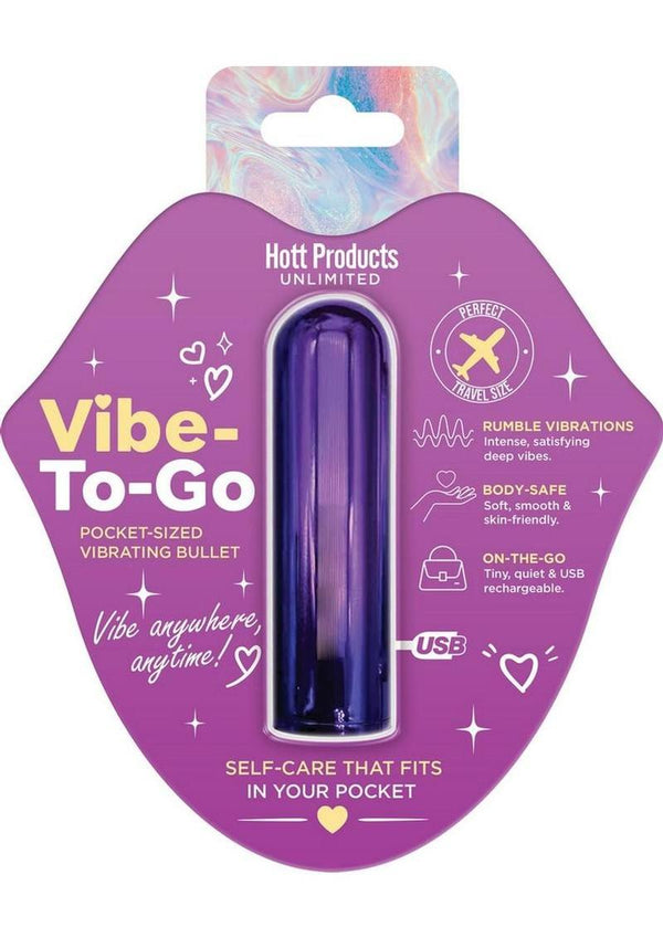Vibe to Go Rechargeable Mini Bullet - Purple