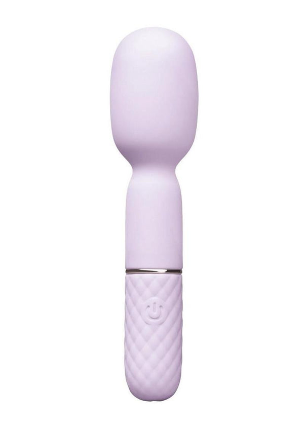 Vibefantasy Diamond Tease Wand Silicone Rechargeable with Stimulator - Lavender