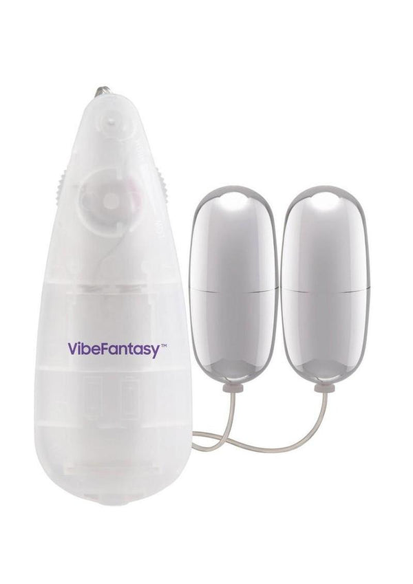 Vibefantasy Double Silver Bullet with Remote Control - Frost/Silver