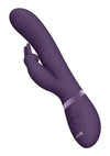 Vive May Dual Pulse-Wave and Vibrating C-Spot and G-Spot Rechargeable Silicone Rabbit - Purple