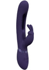 Vive Mika Rechargeable Triple Motor Vibrating Rabbit with G-Spot Stimulator - Purple