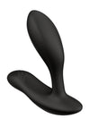 We-Vibe Vector+ Rechargeable Silicone Vibrating Prostate Massager with Remote Control - Black/Charcoal Black