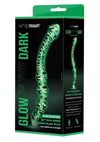 WhipSmart Dual Ended Beaded Glass Dildo - Clear/Glow In The Dark - 6.5in