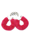 WhipSmart Furry Cuffs with Eye Mask - Hot Pink/Pink