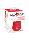 Wild Rose Classic Rechargeable Silicone Clitoral Stimulator with Suction - Red