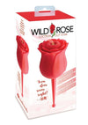 Wild Rose Le Point Rechargeable Silicone Suction Vibrator - Red