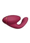 Womanizer Duo 2 Silicone Rechargeable Clitoral and G-Spot Stimulator - Bordeaux/Red