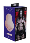 Xkin Dark Wolf Superhero Masturbator with Vibrating Bullet - Male Mouth - Vanilla
