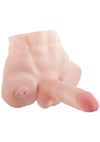 Xkin Emerie Avalon Bodyforms Trans Posable Rechargeable Vibrating Masturbator - Pussy/Penis