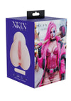 Xkin Harlot Queen Dual Channel Superhero Masturbator with Vibrating Bullet - Pussy/Ass - Vanilla
