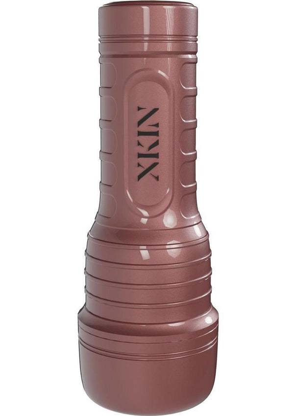 Xkin Lexi Rouge Rechargeable Vibrating Torch Masturbator - Female Ass - Rose Gold/Vanilla