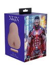 Xkin Saber Superhero Masturbator with Rechargeable Vibrating Bullet - Male Ass - Chocolate