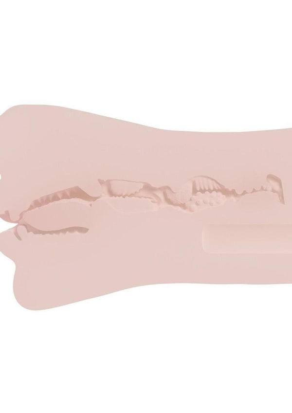 Xkin Serpentia Superhero Masturbator with Rechargeable Vibrating Bullet - Female Mouth
