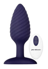 Zero Tolerance Wicked Twister Rechargeable Silicone Vibrating Butt Plug - Purple