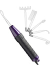 Zeus Electrosex Deluxe Edition Twilight Violet Wand with 5 Attachments - Black/Purple