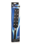 Zeus Electrosex E-Stim Spiked Paddle - Black/Silver